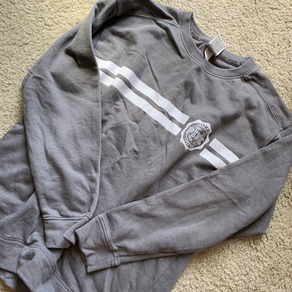 PINK oversized crew neck